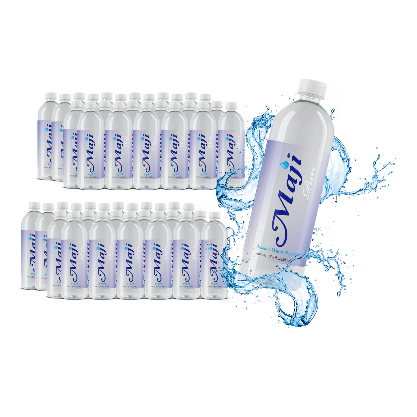 Maji Pure Alkaline Water 20oz Case Pack Set